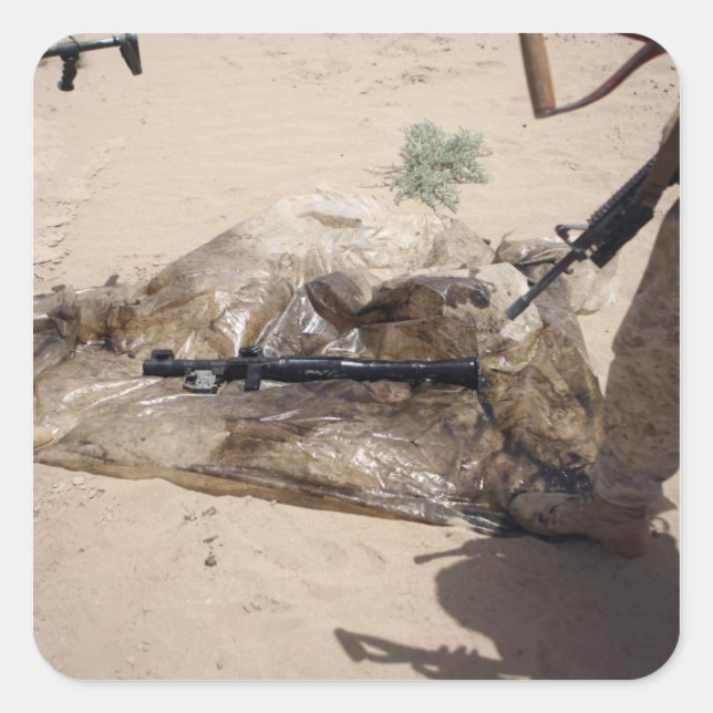 Marines Square Sticker (Front)