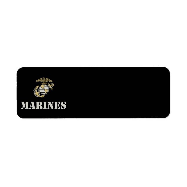Marines [stencil] label (Front)