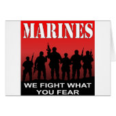 Marines We Fight What You Fear (Front Horizontal)