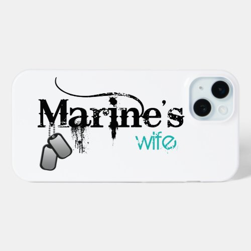 Marines Wife iPhone 15 Plus Case