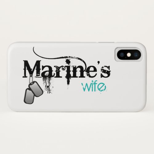 Marines Wife iPhone X Case