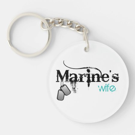 Marine's Wife Keychain