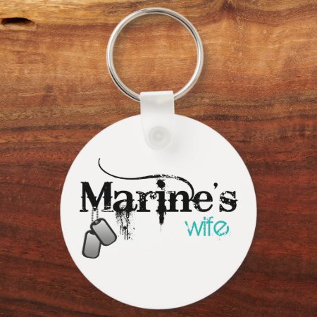 Marine's Wife Keychain