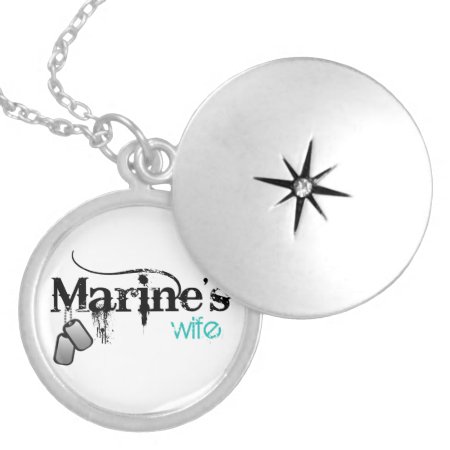Marine's Wife Silver Plated Necklace