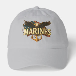 Marines With Eagle and Flag Hat