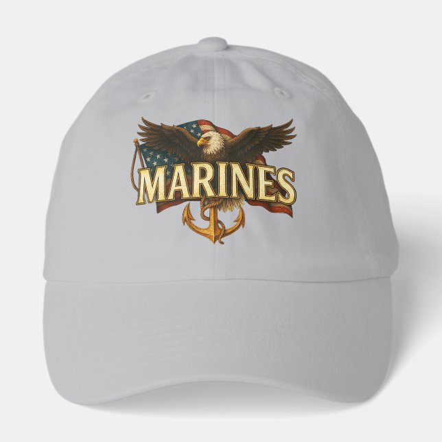 Marines With Eagle and Flag Hat (Front)