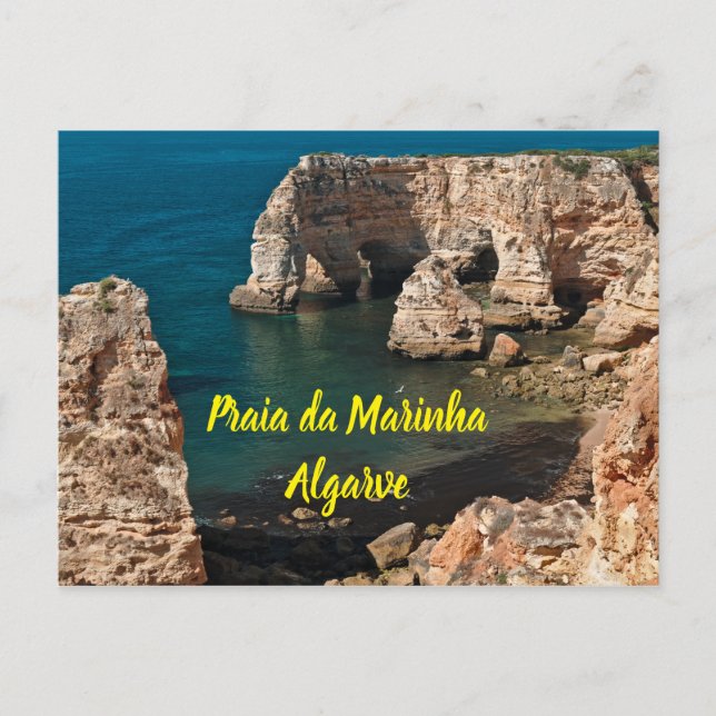 Marinha Beach in Lagoa, Algarve. Portugal Postcard (Front)