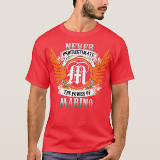 Marino Name Shirt Never Underestimate The Power Of