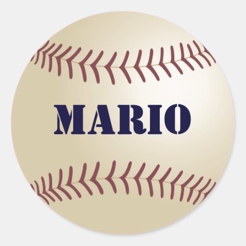 Mario Baseball Sticker  Seal