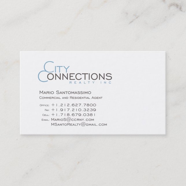 Mario Business Cards (Front)