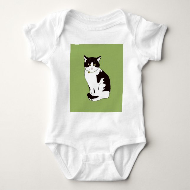 Mario da Cat Baby Bodysuit (Front)