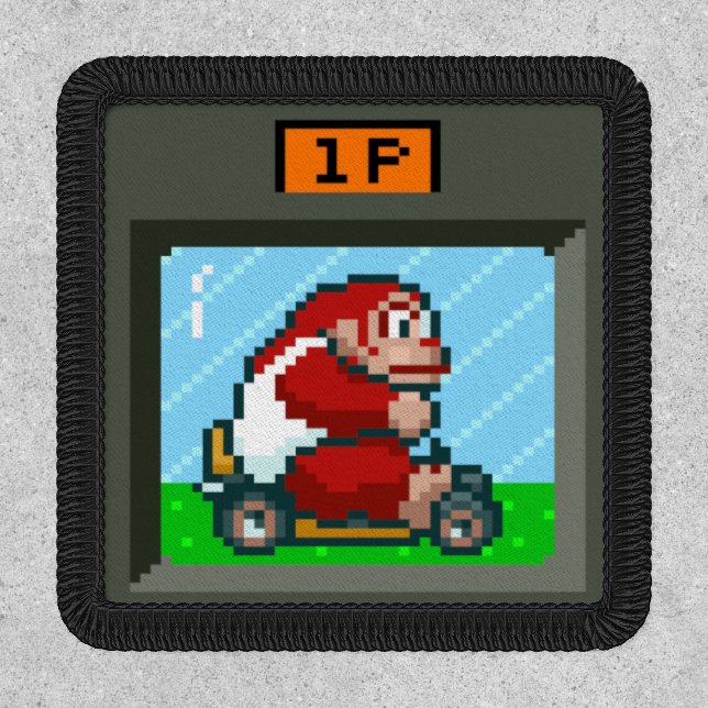 Mario Kart SNES Donkey Kong Jr Patch (Front)