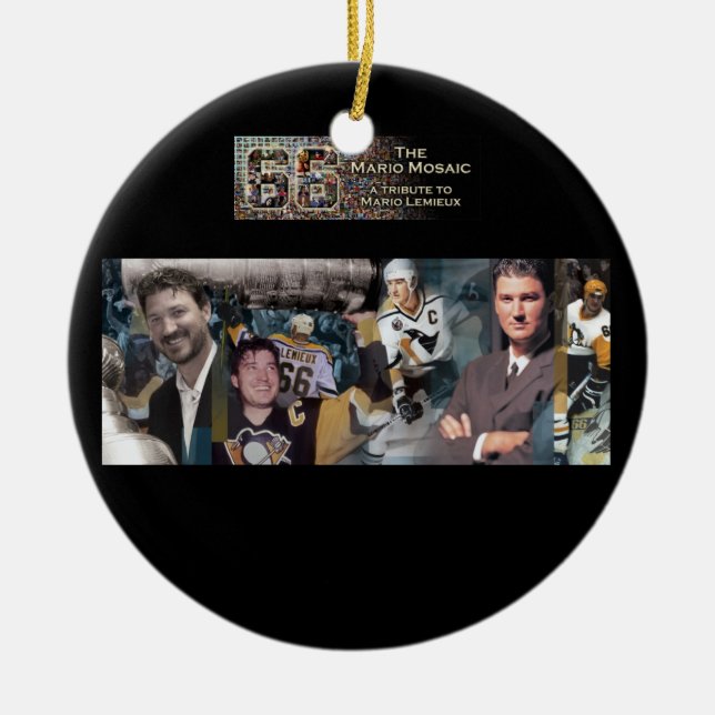 Mario Mosaic Ornament w/ Individual Photo (Front)