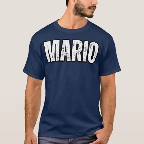 Mario Name Gift Birthday Holiday Anniversary T_Shirt