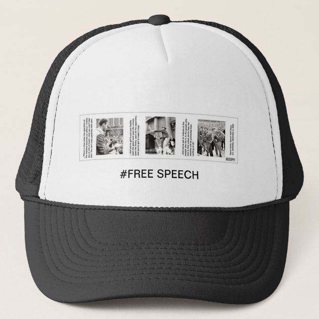 Mario Savio Free Speech Trucker Hat (Front)