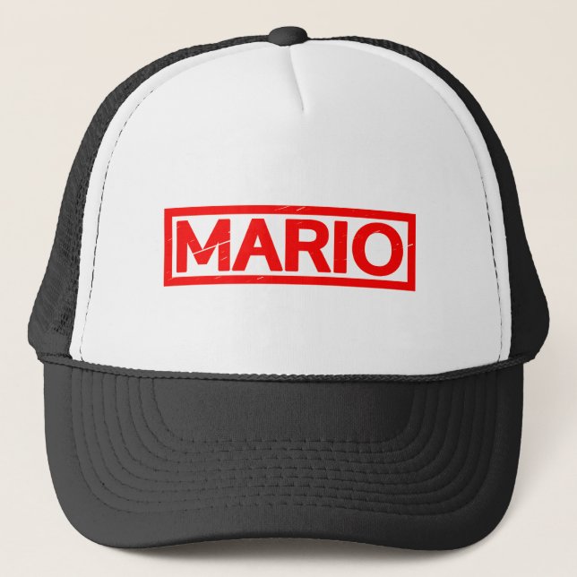 Mario Stamp Trucker Hat (Front)