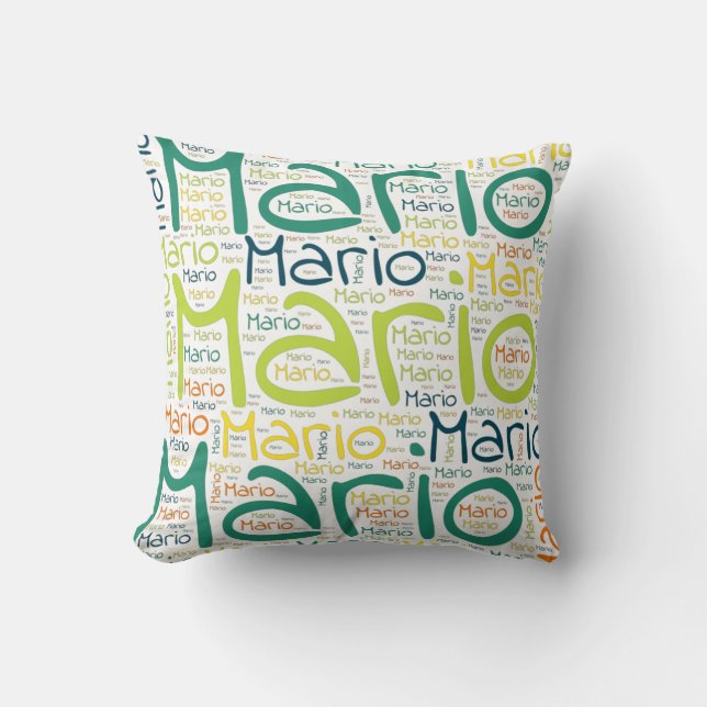 Mario Throw Pillow (Front)