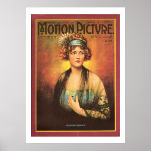 Marion Davies Vintage 1919 Movie Magazine Print