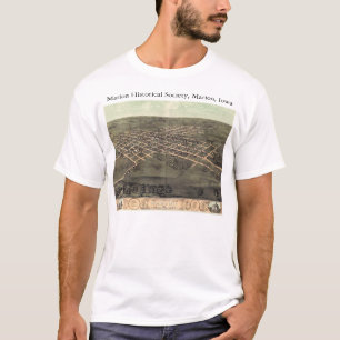 Marion Historical Society with 1868 panoramic map T-Shirt