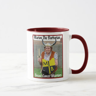 Marion The Barbarian Breast Cancer Warrior Mugs