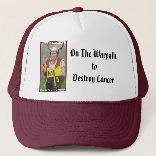 Marion The Barbarian Cancer Warpath Hat (Front)