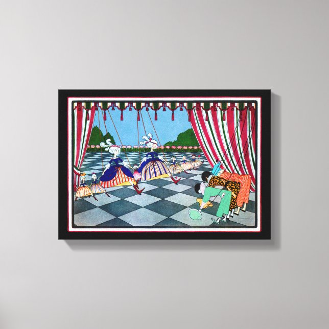 Marionette Curtsy CHANGE COLOR ~ Wrapped Canvas (Front)