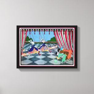 Marionette Curtsy CHANGE COLOR ~ Wrapped Canvas Print
