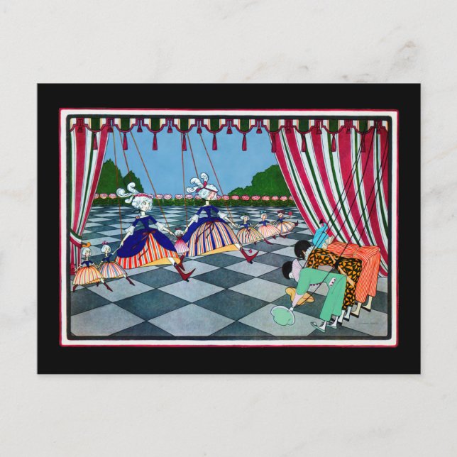 Marionette Curtsy ~ Postcard / Invitations (Front)