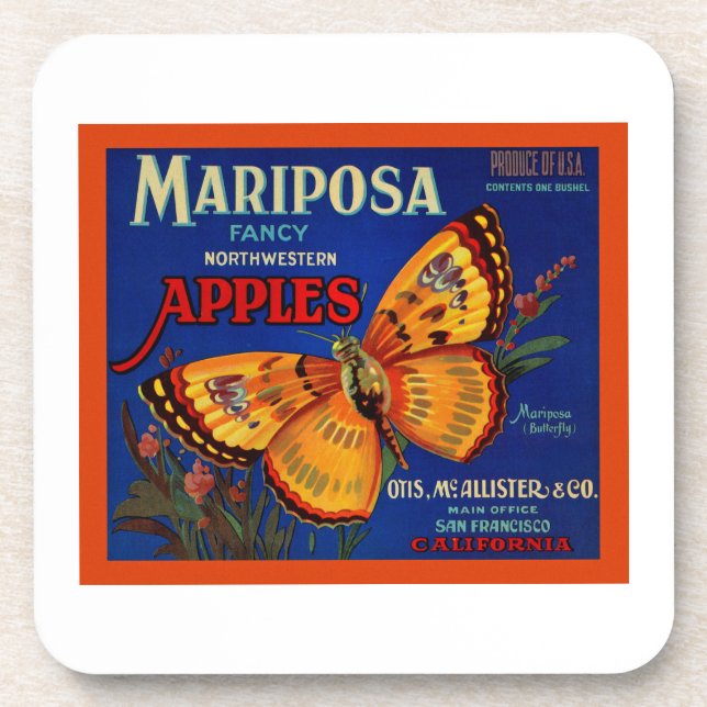 Mariposa Apples Coaster (Front)