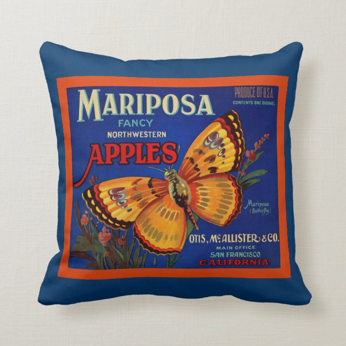 Mariposa Apples Pillow