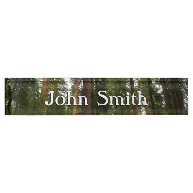 Mariposa Grove in Yosemite National Park Desk Name Plate (Front)