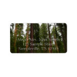 Mariposa Grove in Yosemite National Park Label