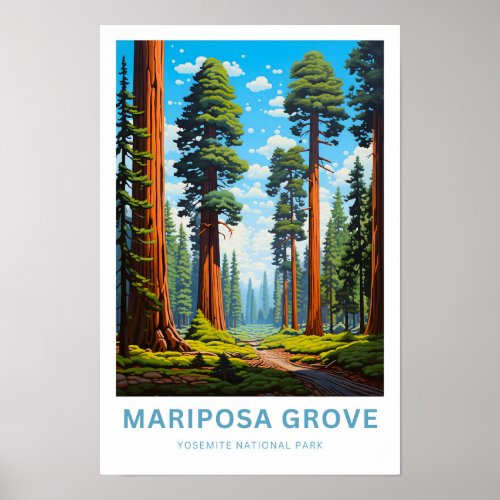 Mariposa Grove Yosemite National Park Travel Print