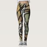 Mariposa Khaki Leggings<br><div class="desc">Neutral theme Mariposa pattern on leggings. Exclusive DL Watson Mariposa design</div>
