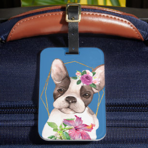 Marisol the Fancy French Bulldog Luggage Tag