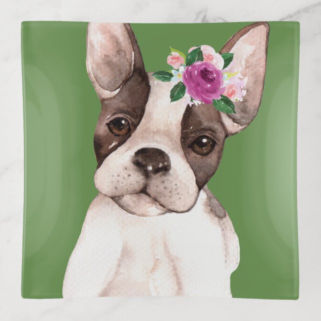 Marisol the French Bulldog Trinket Tray (Front)