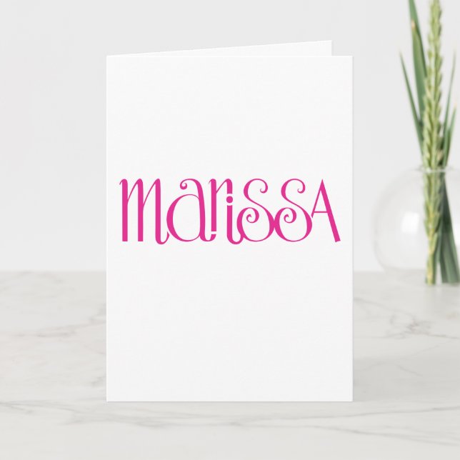 Marissa cherry pink Card (Front)