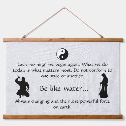 Marital Arts Quote Eastern Sign Tapestry