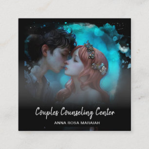 *~* Marital Couples Counseling AP55 Angels QR Square Business Card