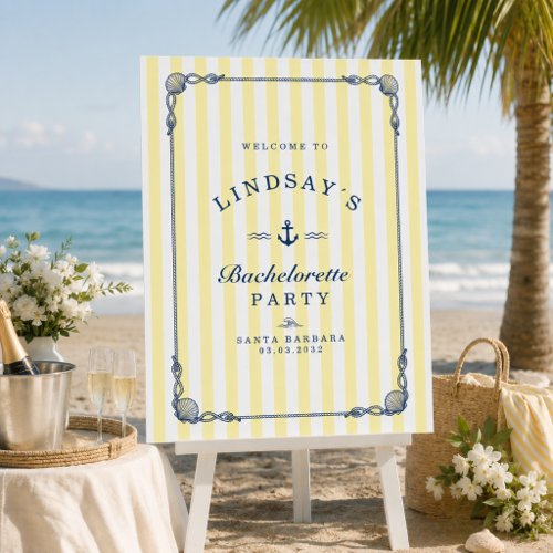 Maritim Bachelorette Party Welcome Foam Board