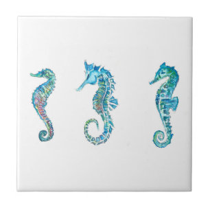 Maritim Seahorse Hippocampus Ceramic Tile