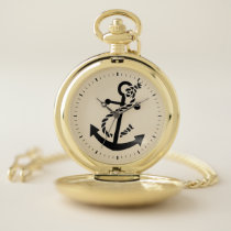 Maritime Anchor Pocket Watch