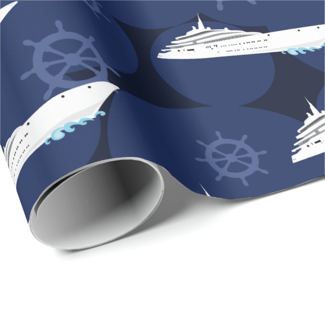 Maritime Cruise Ships Wrapping Paper (Roll Corner)