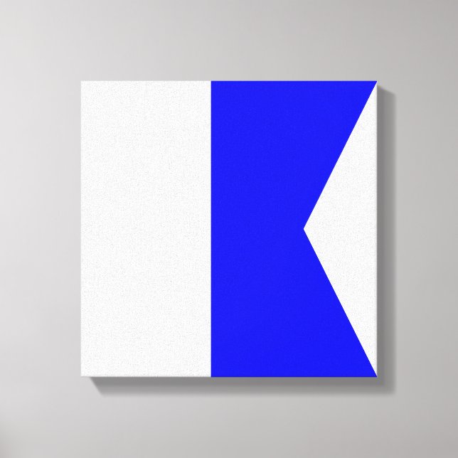 Maritime Flag A — Alpha Canvas Print (Front)