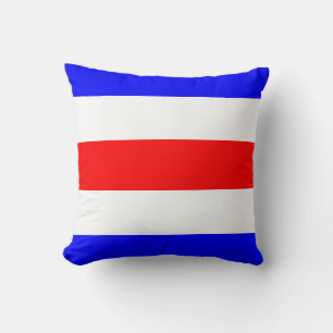 Maritime Flag C — Charlie Throw Pillow