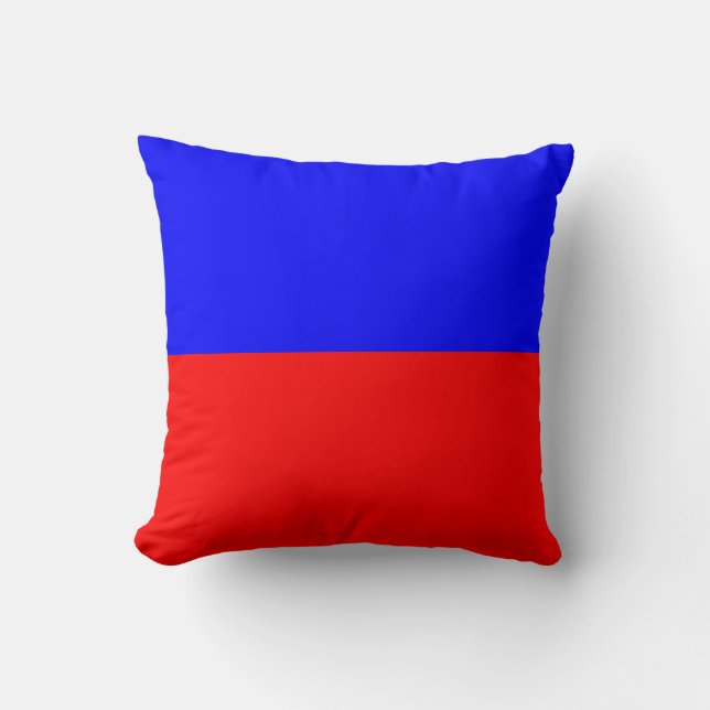 Maritime Flag E — Echo Throw Pillow (Front)