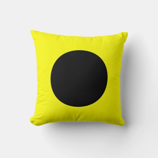 Maritime Flag I — India Throw Pillow (Front)