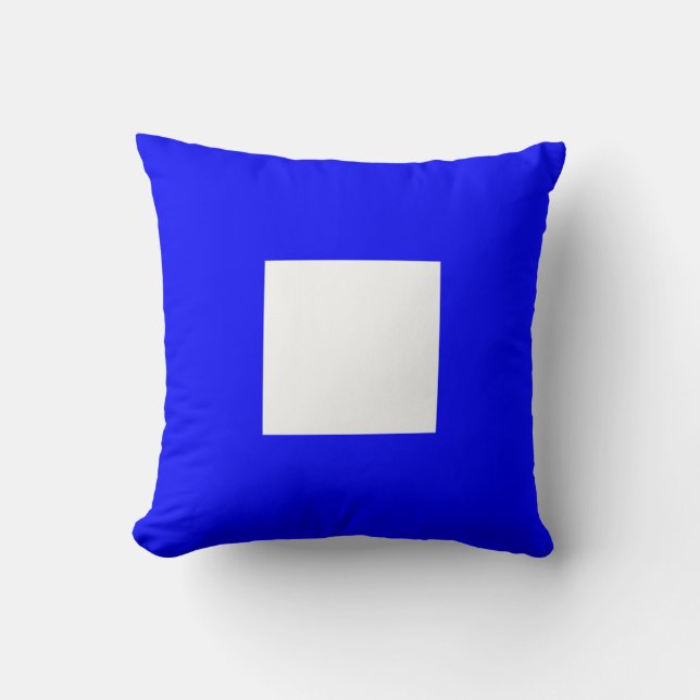 Maritime Flag P — Papa Throw Pillow (Front)