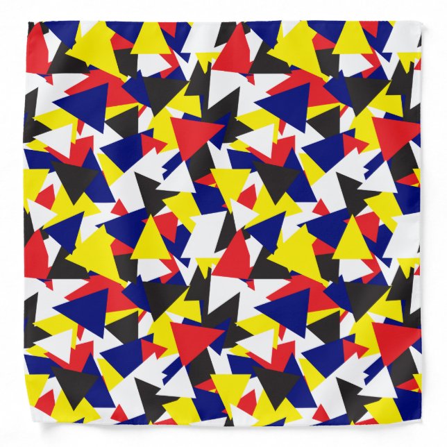 Maritime Flags Geometric Pattern Bandana (Front)