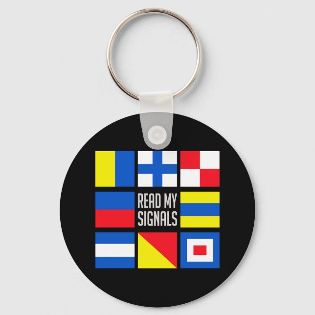 Maritime flags key chain (Front)
